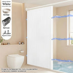 Cortina de Ducha Magnética Plegable — Elegancia y Protección para tu Baño