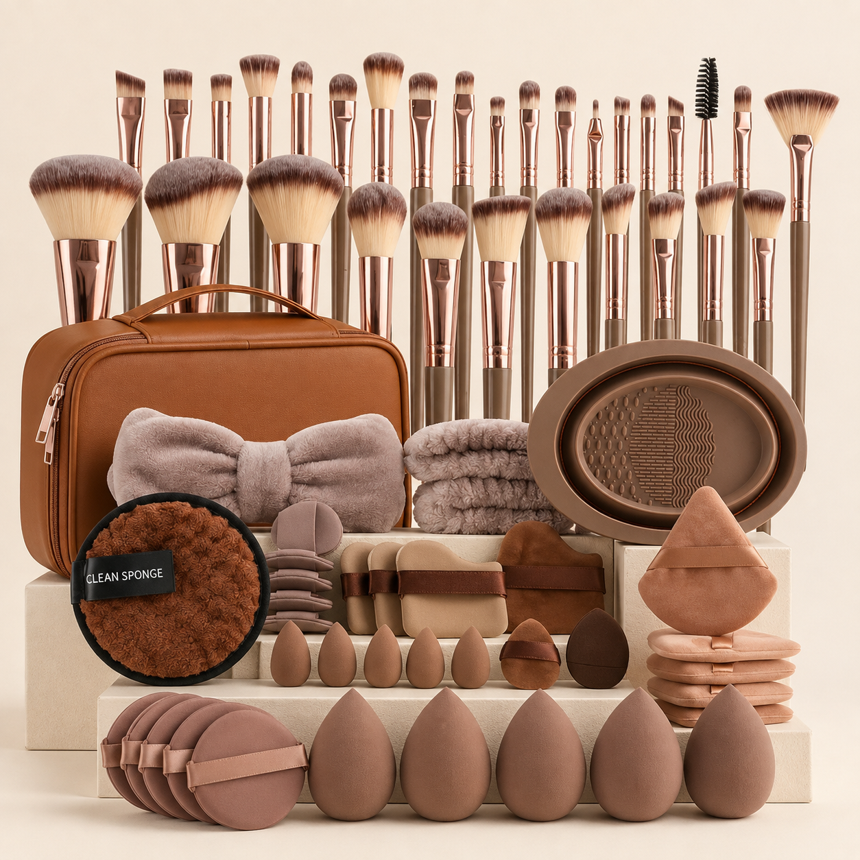 Set de Brochas de Maquillaje Premium — Acabado Profesional
