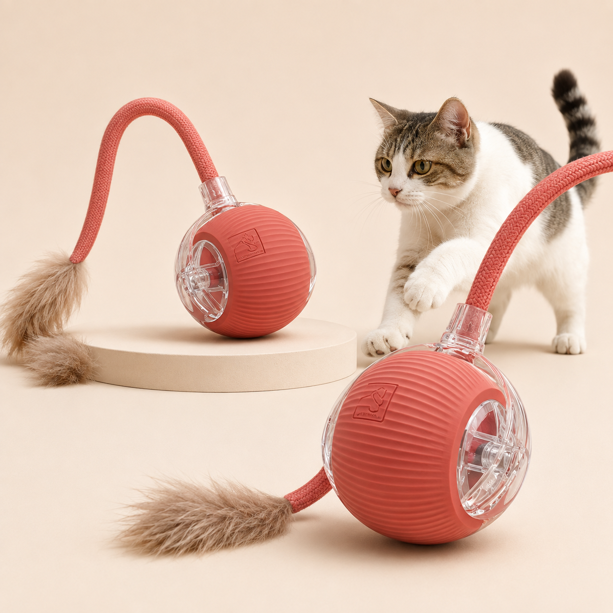 Pelota Interactiva Automática para Gatos — Juego Inteligente