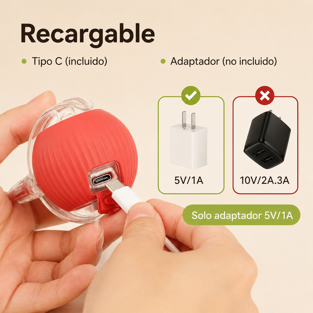 Pelota Interactiva Automática para Gatos — Juego Inteligente