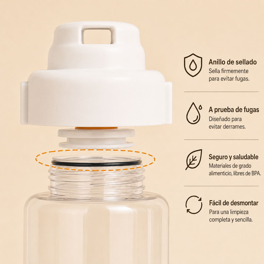 Botella Portátil para Perros y Gatos 2 en 1 — Agua y Comida para Paseos
