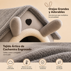 Cama Casita para Perros y Gatos | Suave, Cálida y Lavable