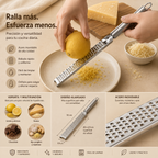 Rallador Multifunción de Acero Inoxidable | Cocina Fácil y Precisa
