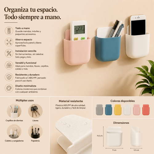 Organizador de Pared para Mandos y Accesorios