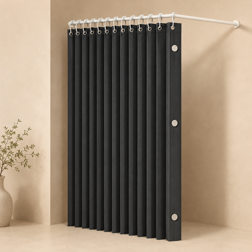 Cortina de Ducha Magnética Plegable — Elegancia y Protección para tu Baño