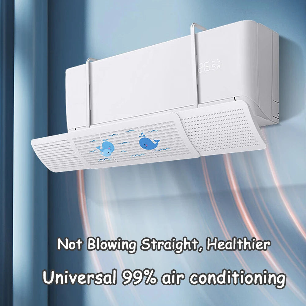Deflector de Aire para Aire Acondicionado – Guía de Flujo Ajustable