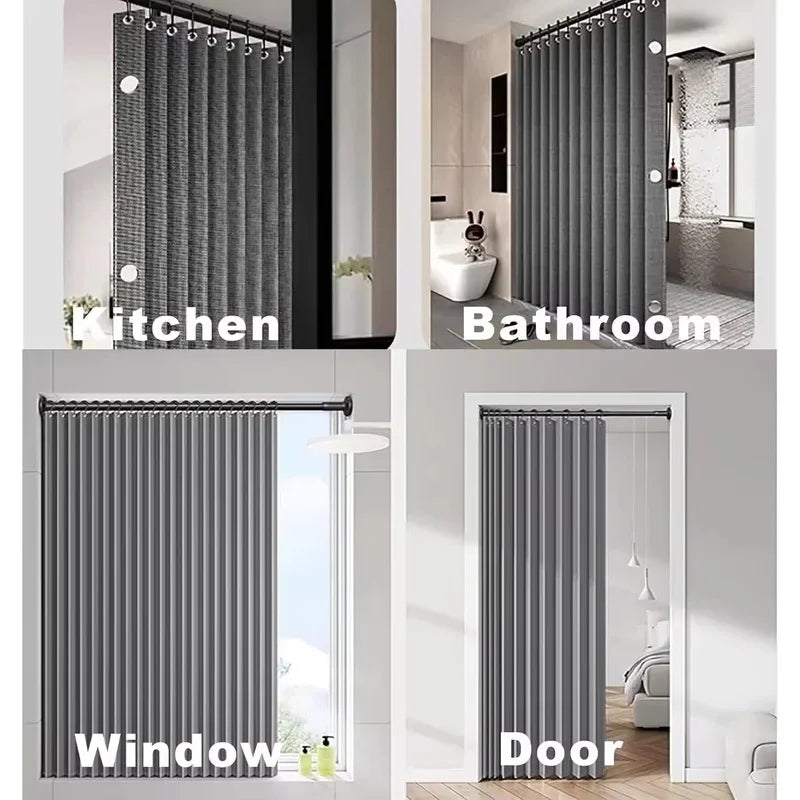 Cortina de Ducha Magnética Plegable — Elegancia y Protección para tu Baño