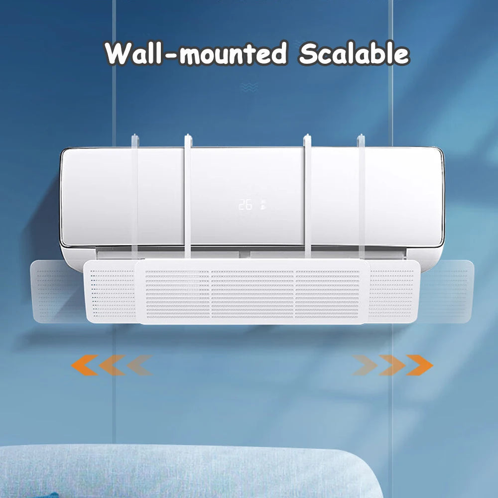 Deflector de Aire para Aire Acondicionado – Guía de Flujo Ajustable
