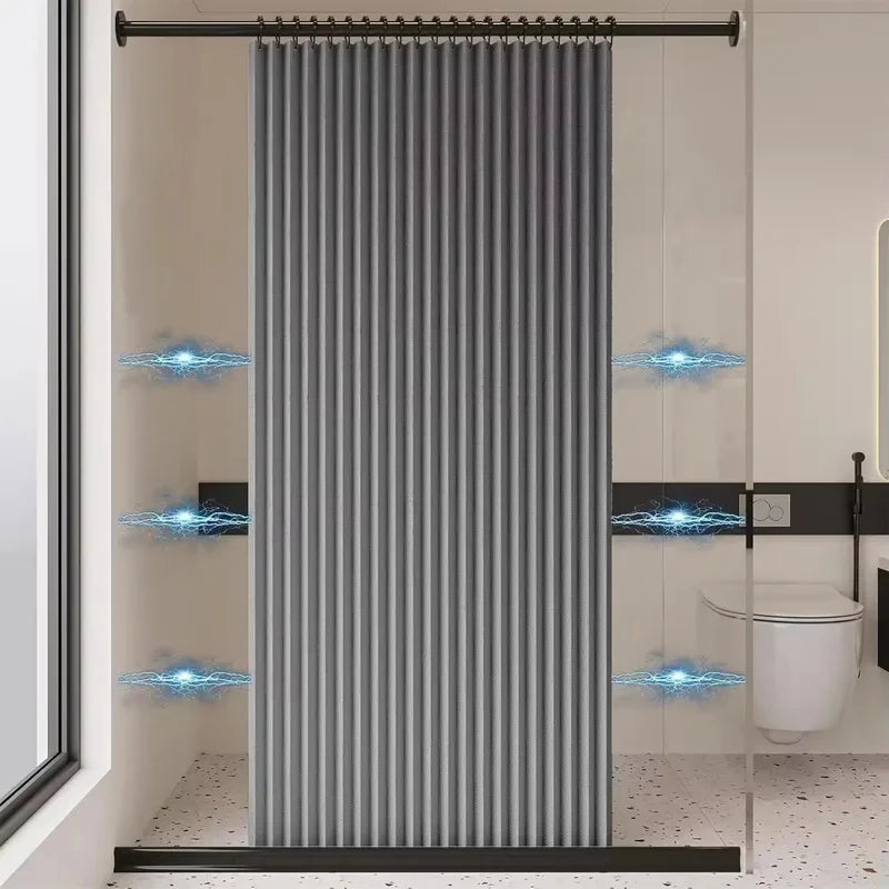 Cortina de Ducha Magnética Plegable — Elegancia y Protección para tu Baño