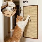 Rascador Vertical para Gatos con Pelota — Ahorra Espacio y Protege tus Muebles